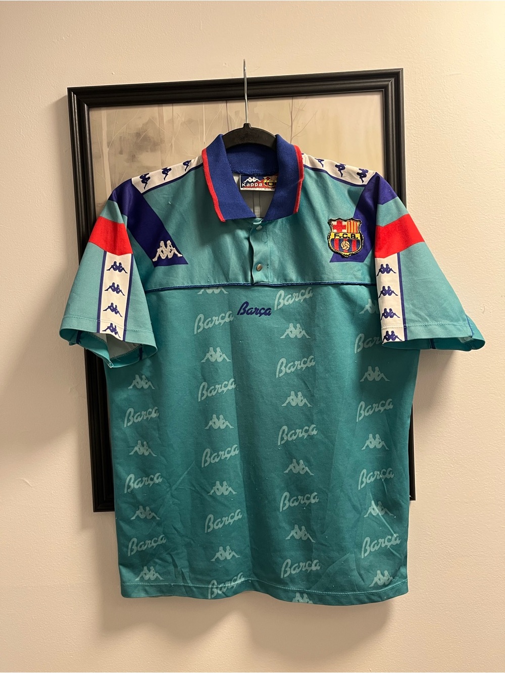Kappa FC Barcelona 1993 away jersey